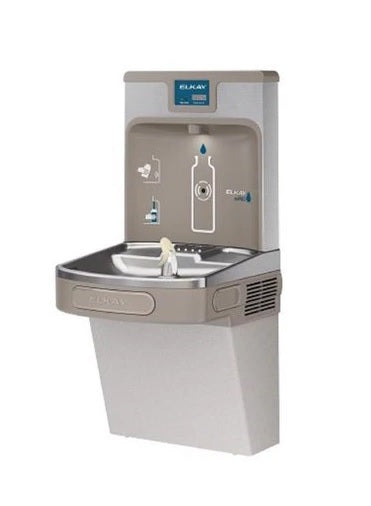 Elkay LZS8WSLP EZH2O 8 gal Gray Bottle Filling Station and Water Cooler Stainless Steel